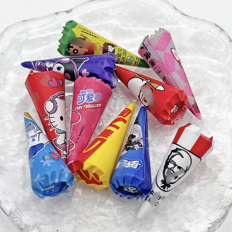 ่j838กรวยไอติมของจิ๋วจำลองดีไอวายแพ็คละ 10 ชิ้น