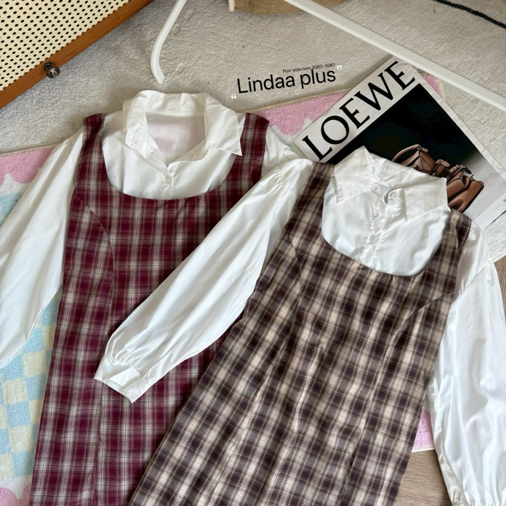 .(อก38-52) Amber Dress รุ่นแอมเบอร์ ชุดเดรสลายสก็อตเข้าตรีมคริสต์มาส ไซส์ใหญ่ สำหรับสาวอวบ #Dr078 ราคา ถูกที่สุด ดีลบีเคเค แกลเลอรีภาพที่ 8