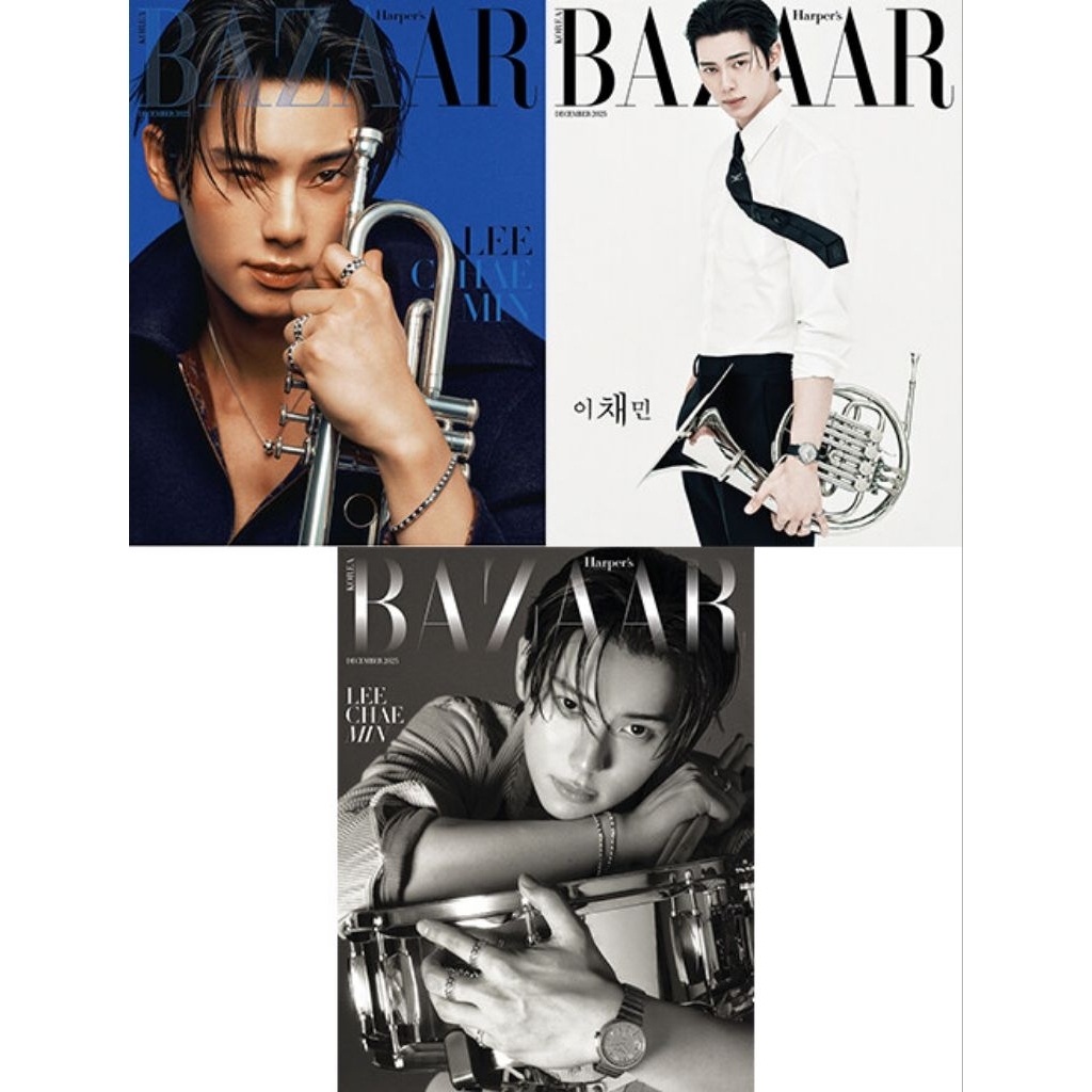 😍พร้อ​มส่ง​แล้วจ้า​😍 นิตยสาร Bazaar Korea 2025.12 (Cover: Lee Chae-min, random out of 3)