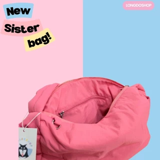 Longdopaws : Sister bag กระเป๋าสะพาย ผ้ากันน้ำ มีซิปปิด มีช่องด้านข้าง