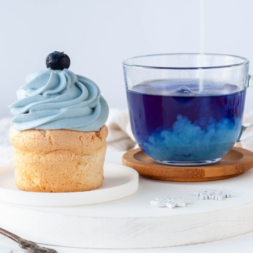 อัญชันผง ตรากอเงินฟาร์ม BUTTERFLY PEA POWDER Gorngernfarm Brand อัญชันผงแท้ 100% ทำขนม ชงดื่ม ราคา ถูกที่สุด ดีลบีเคเค แกลเลอรีภาพที่ 4