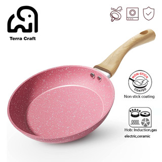 Terra Craft เคลือบหินอ่อน ไม่ติด กระทะทอด nonstick กระทะ เคล…