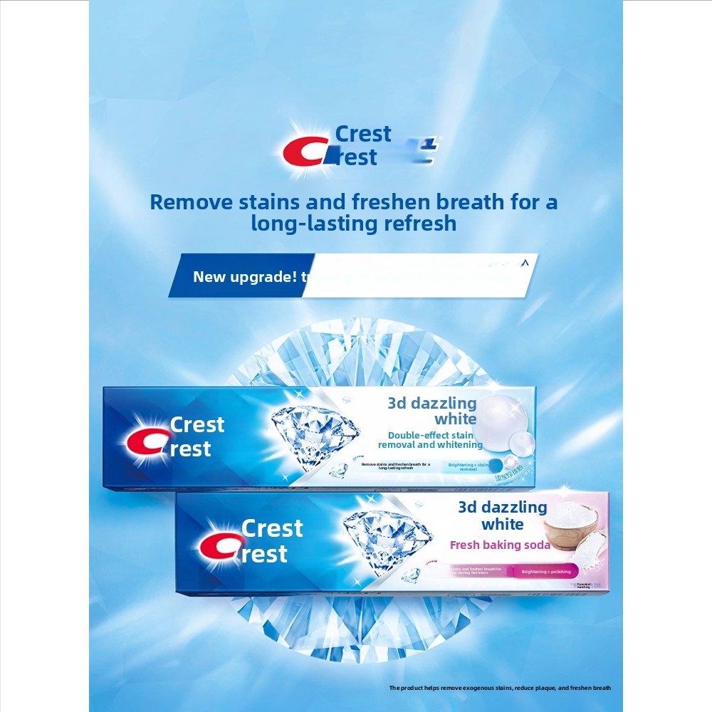 Colgate 3D White Dual-Action Toothpaste, Family Value Pack for Reducing Bad Breath and Freshening Mo