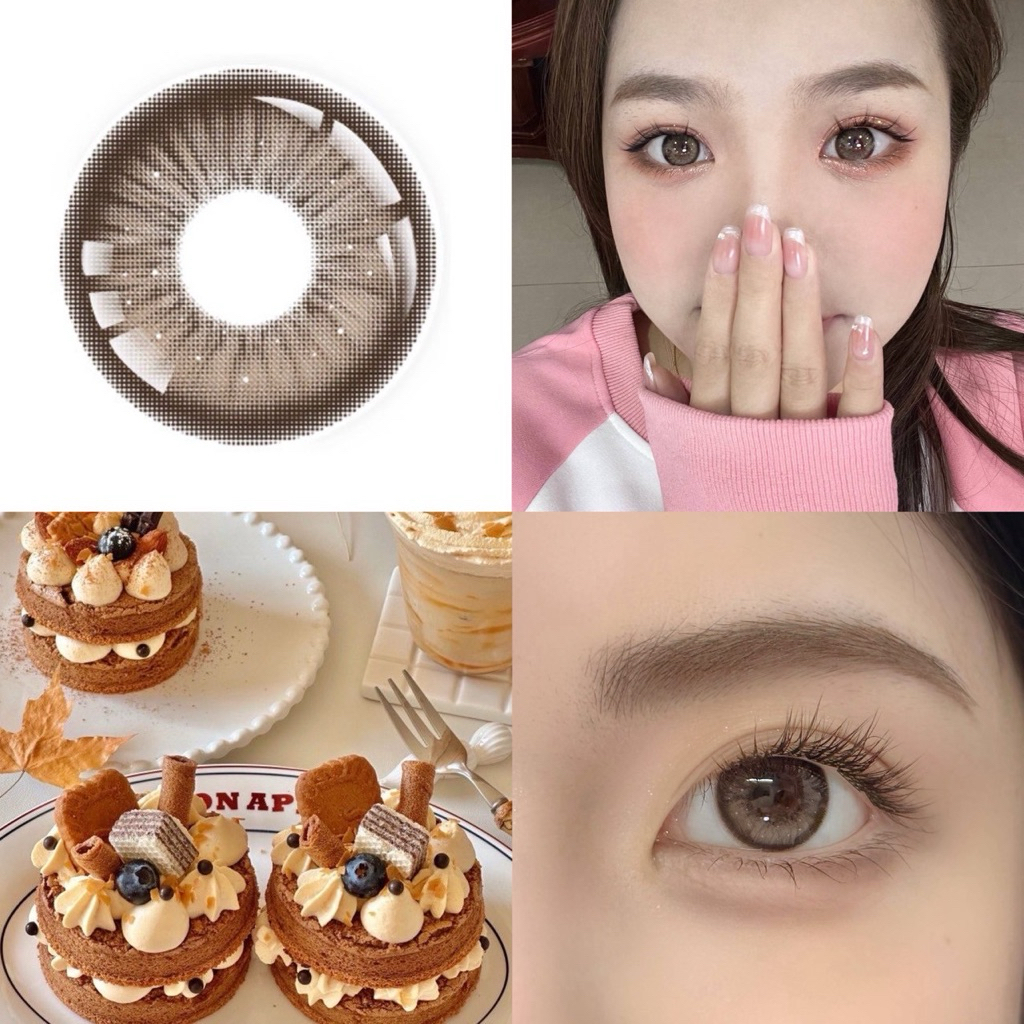 คอนแทคเลนส์รายปี รุ่นสีน้ำตาลชาไทย