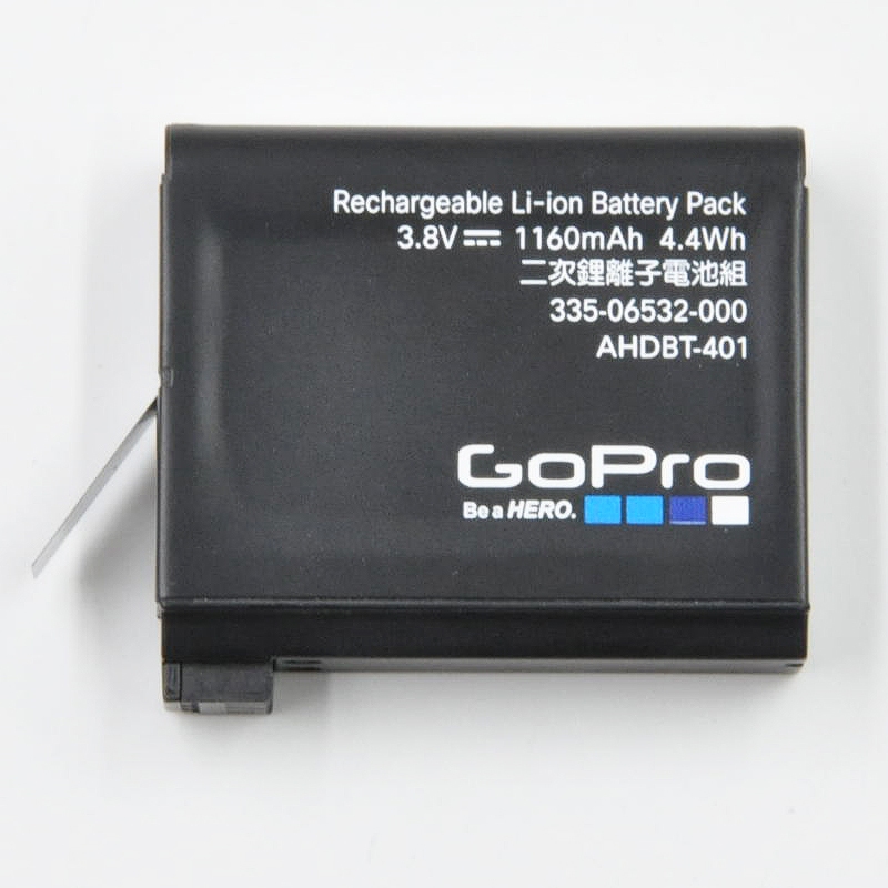 แบตเตอรี่สำหรับแบตเตอรี่ 4 ก้อนใหม่ (Gopro 4 Black / Silver battery) AHDBT-401 ดับเบิ้ล usb ชาร์จ GoPro Hero 4