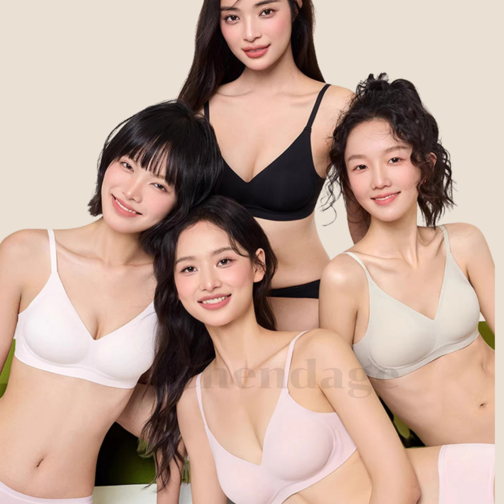 เสื้อชั้นในไม่มีโครง B180 เสื้อในไร้รอยต่อ เจลลี่บรา บราไร้ขอบ ไร้รอยตะเข็บ ฟองน้ำบาง ผ้านิ่มใส่สบาย  เก็บกระชับทรง