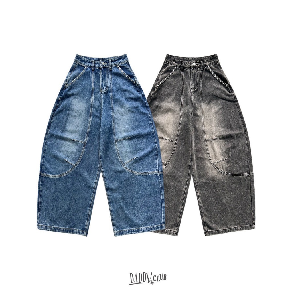 DADDYCLUB | Felix Barrel Jeans กางเกงยีนส์ สุดน่ารัก