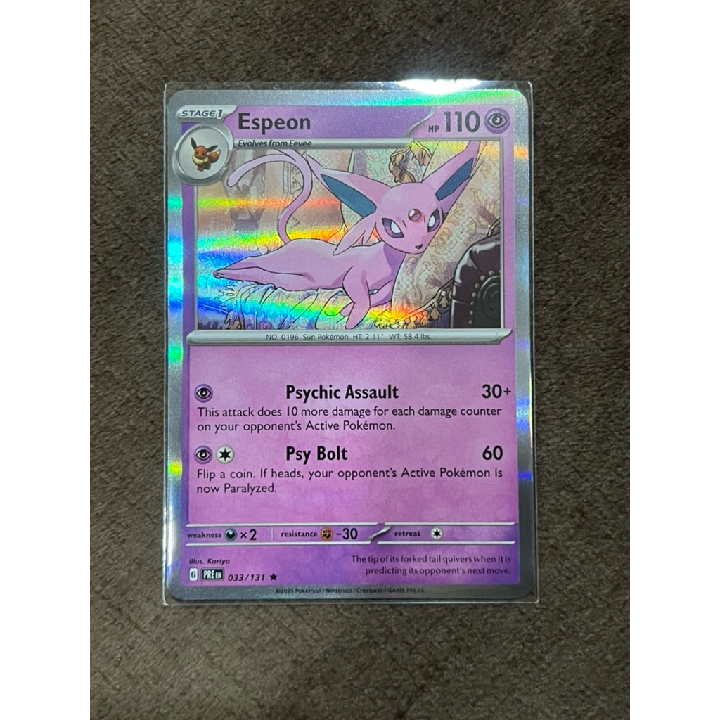Pokemon card ENG Espeon-Holo