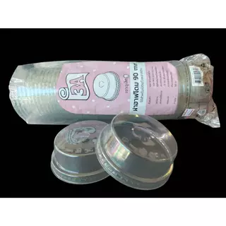 3A ฝา PET ฮาฟโดม/โดม/เรียบ/วิปครีม/หมี ขาย 3 แพ็ค