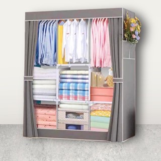 (มี3สีนะจ๊ะ..)  ตู้เสื้อผ้า DIY  3 บล๊อค มี3ราวแขวน มีชั้นวา…