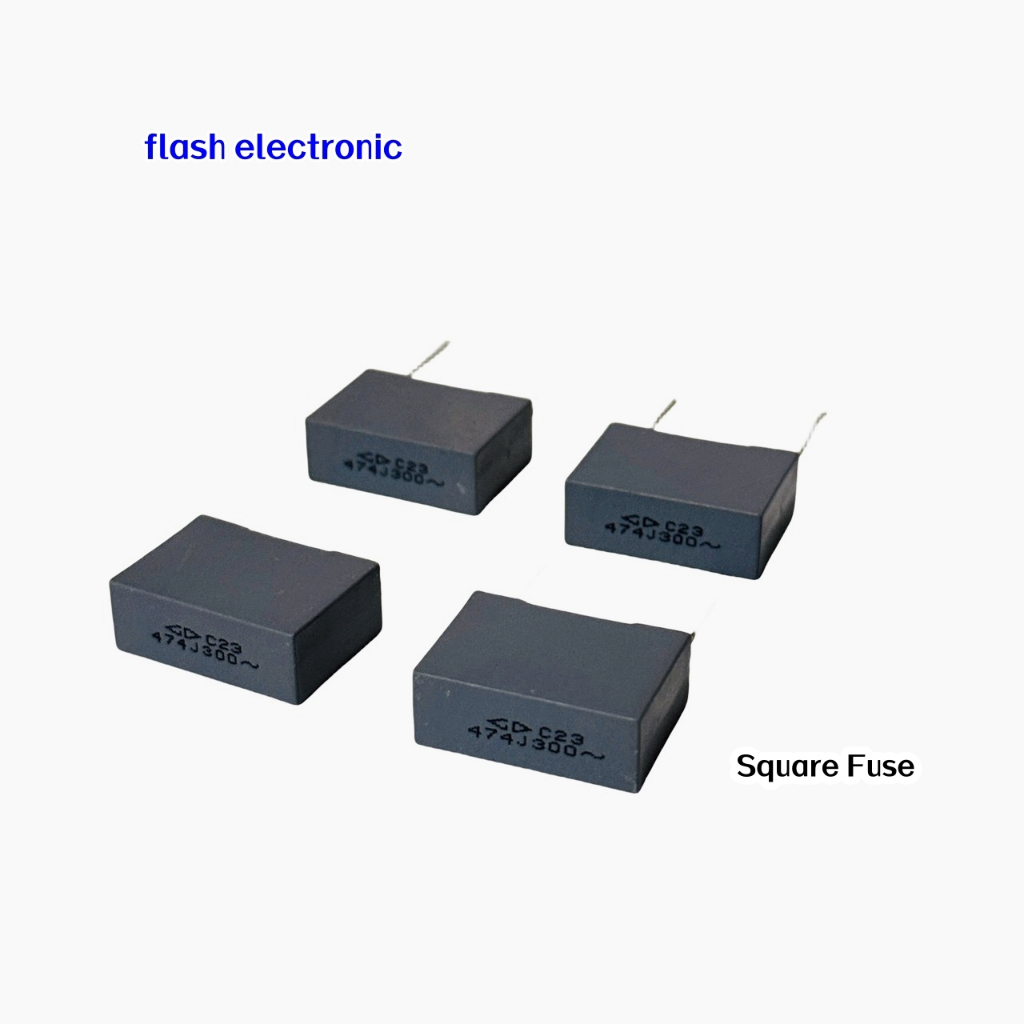 แพ็ค 10-100 ชิ้น ฟิวส์สี่เหลี่ยม 300V C23 474J300~