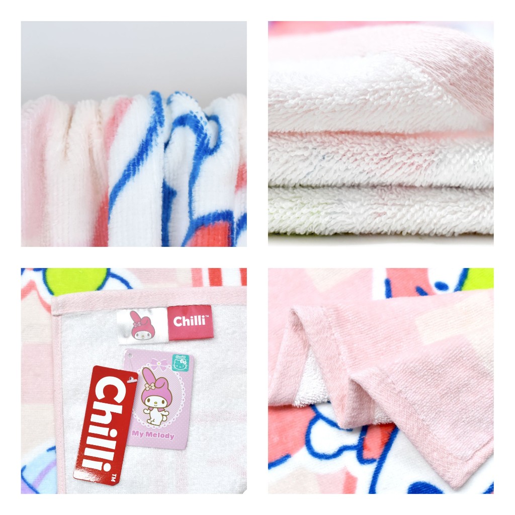 ผ้าขนหนู ลายการตูน ลิขสิทธิ์แท้ วันพีซ Sanrio Kitty คิตตี้ มายเมโลดี้ ลิตเติ้ลทวินสตาร์ โดเรม่อน by JHC - รูปที่ 2