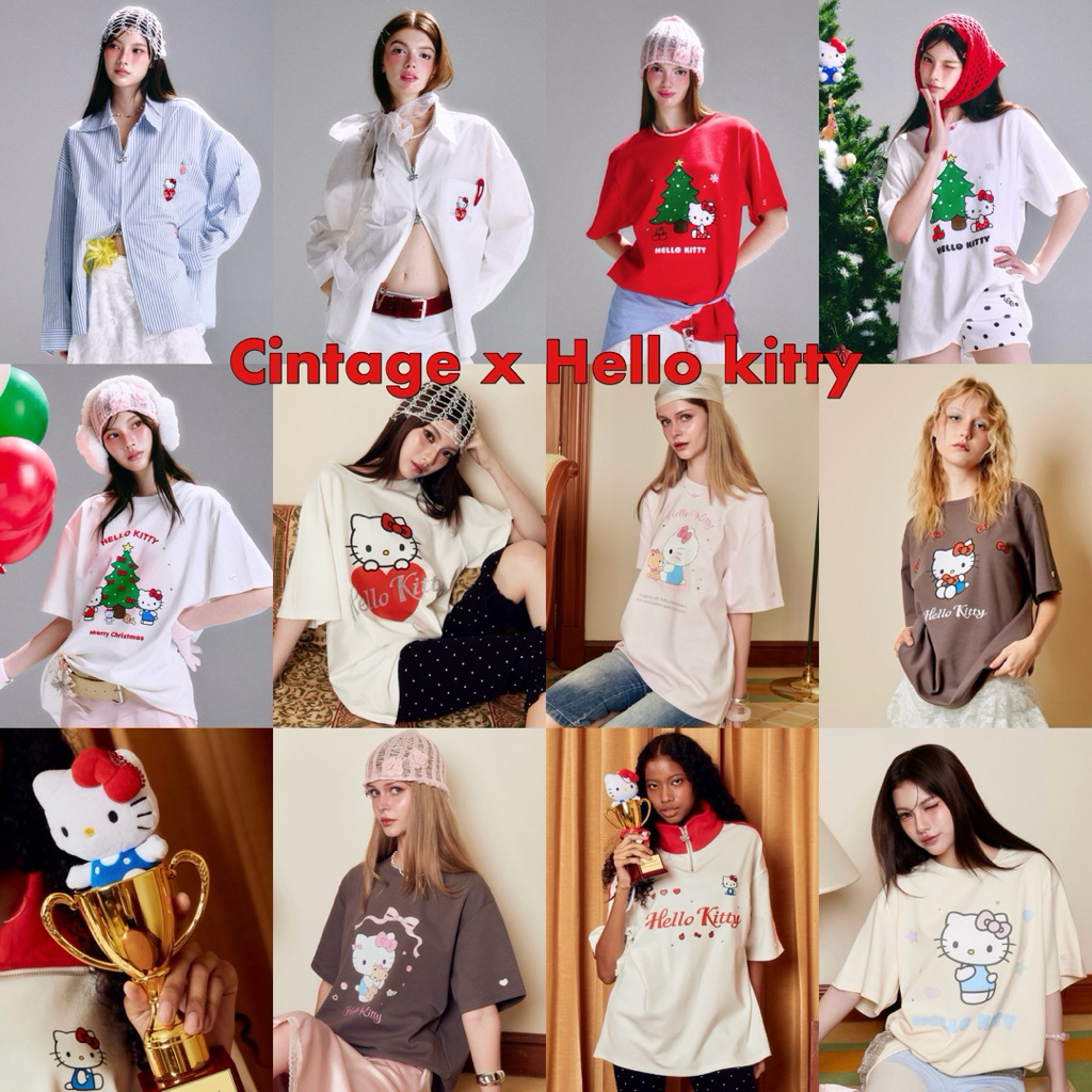 Cintage♡ CT2155 Cintage x kitty xmas - Oversize Lesley 💖