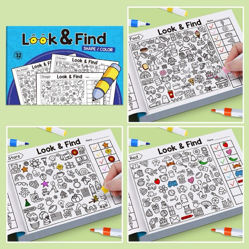 พร้อมส่ง🇹🇭หนังสือ Look & Find / Find The Differences