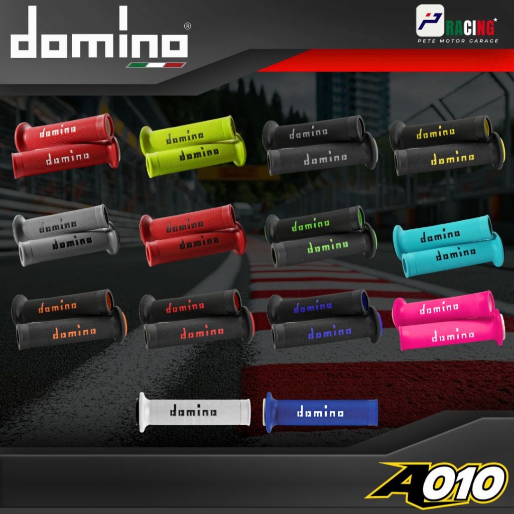 ปลอกแฮนด์Domino รุ่น A010 แท้ MADE IN ITALY ปลอกแฮนด์โดมิโน นุ่มสบาย ติดมือ ไม่ลื่น DominoA010