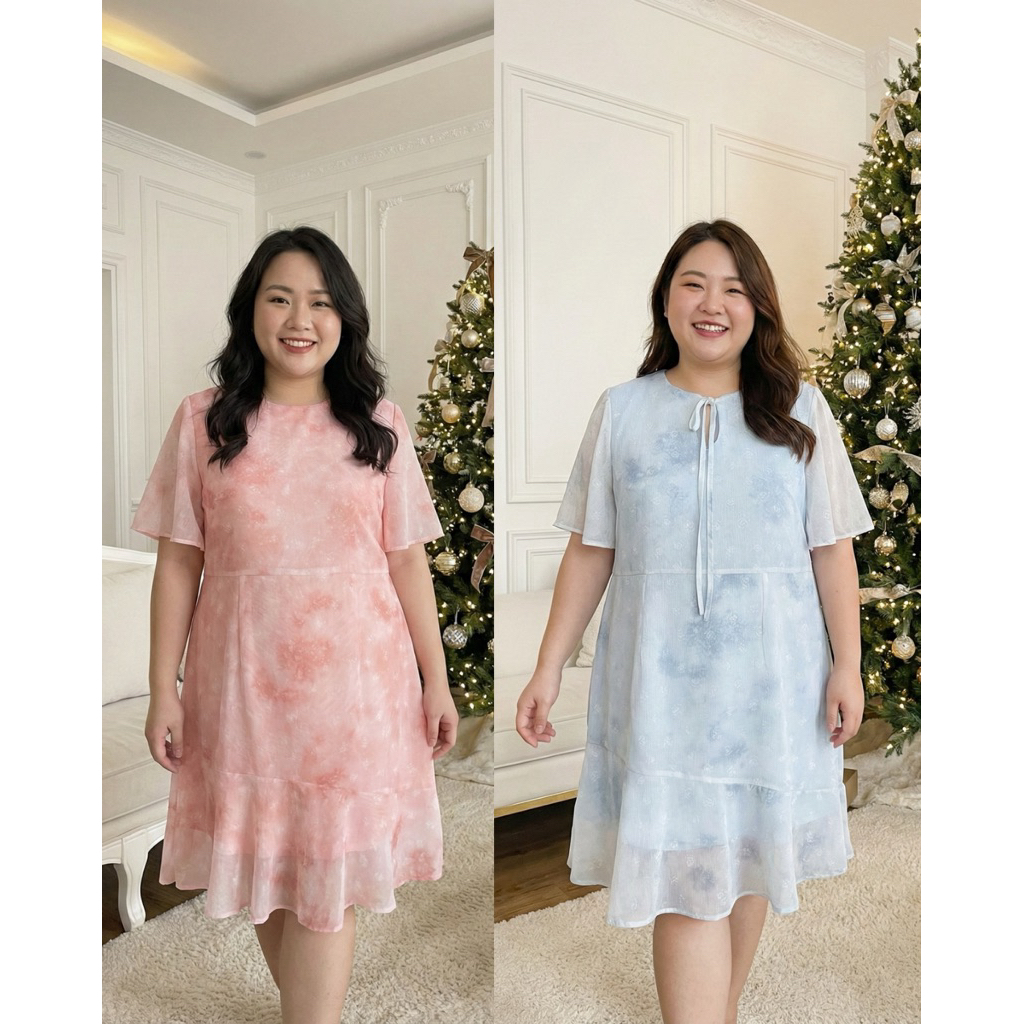 Harebell Dress/XL-5XL/พลัสไซส์