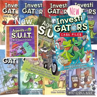 ปกแข็ง InvestiGators 1-9 Full Color English Comic Book Hardcover Investi Gators By John Patrick Green