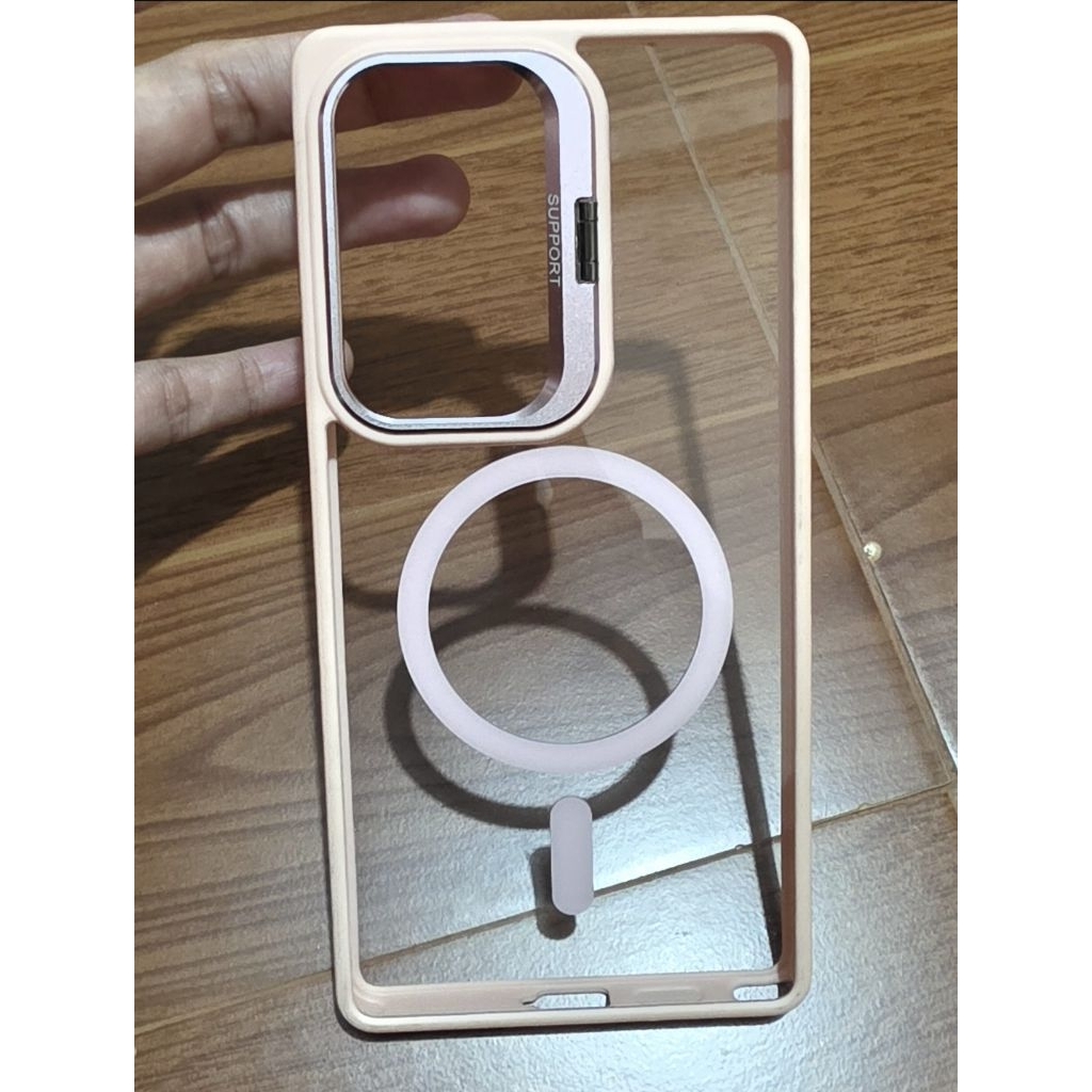 Case Samsung S25 Ultra เคสซัมซุง สีชมพู เคสแฟชั่น  มือสอง สภาพใหม่ เคสใส น่ารักค่ะ-