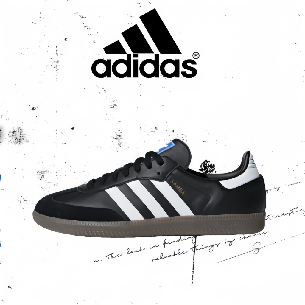 👟ของแท้ 100 %✅ adidas originals SAMBA OG  B75807 Outdoor commuting running casual shoes