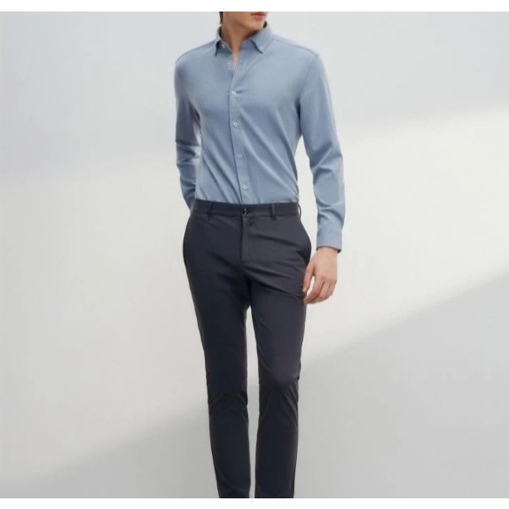 G2000 เสื้อเชิ้ตแขนยาวลำลองสำหรับผู้ชาย ทรง Smart Fit รุ่น 4612910272 BLUE ราคา ถูกที่สุด ดีลบีเคเค แกลเลอรีภาพที่ 3