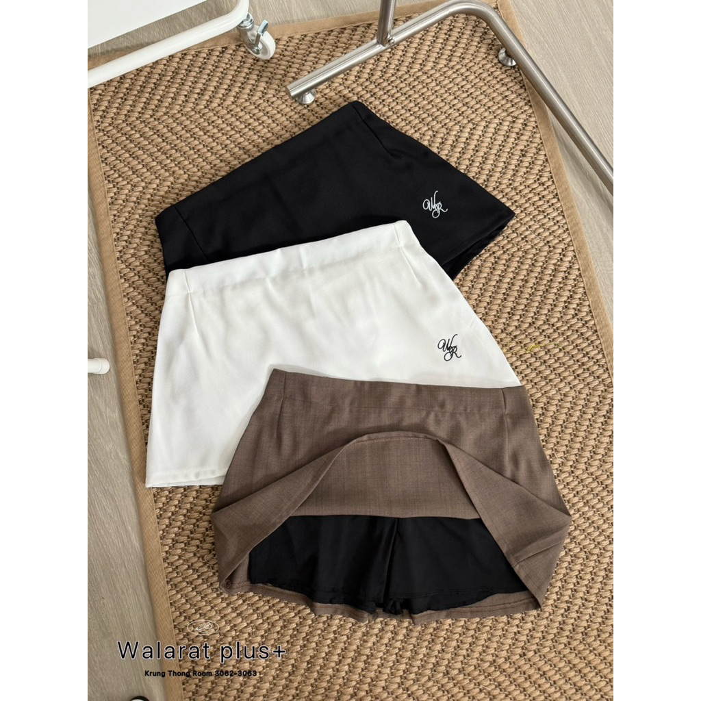 WP กระโปรงสั้น ดีเทลปัก มีซับใน ทรงสวยแมชง่าย ไซส์ใหญ่ สาวอวบ - รูปที่ 7