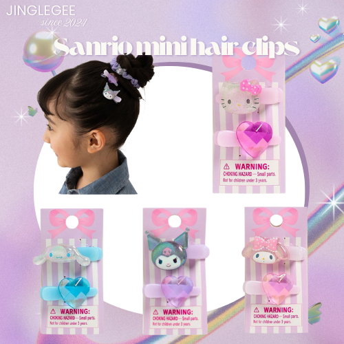 กิ๊บติดผม Sanrio mini hair clips กิ๊บkitty mymelody Kuromi Cinnamonroll ของแท้จากญี่ปุ่น