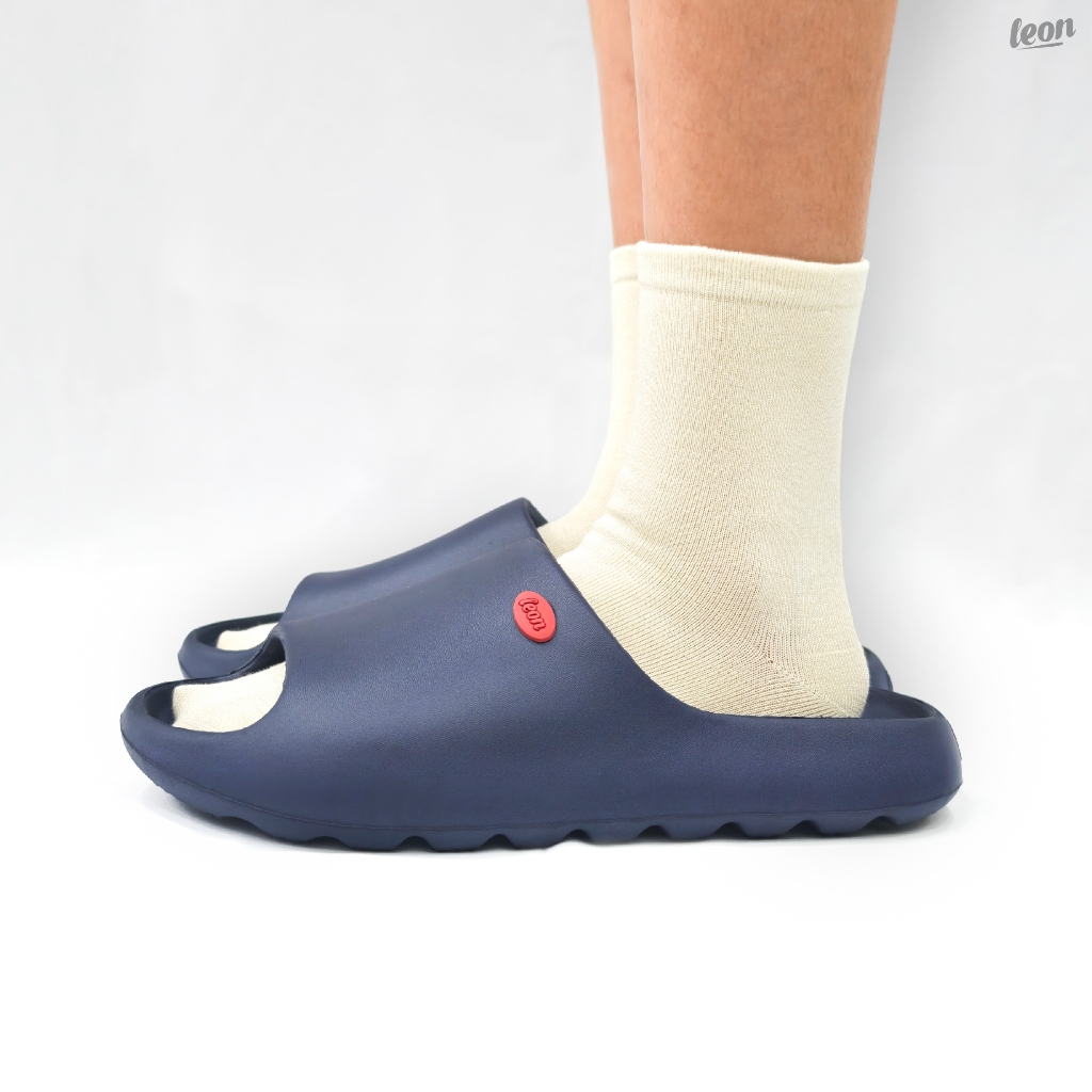 Leon รองเท้าแตะ SLIPPERS SOFT สีน้ำเงิน ราคา ถูกที่สุด ดีลบีเคเค แกลเลอรีภาพที่ 6