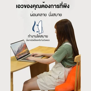 เบาะพิงหลัง หมอนพิงหลังเมมโมรี่โฟม มีที่วางแขน สัมผัสนุ่มม แต่ไม่ยวบบ กันกรดไหลย้อน และ บรรเทาอาการนอนกรนได้