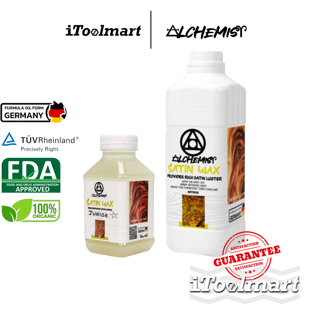 ALCHEMIST น้ำยาเคลือบผิวไม้ SATIN WAX ขนาด 1000 ML Food Grade