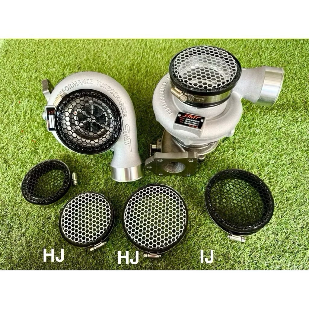 ตะแกรงดูดสด ครอบปากเทอร์โบ สีเงิน/ดำ 3 ขนาด 3” 3.2” 4” ของแต่งเทอร์โบ