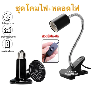 ไฟกกสัตว์เลี้ยง Ceramic heating lamp หลอดไฟให้ความร้อน หลอดไฟเซรามิก หลอดไฟไออุ่น นก เต่า กระกรอก ชูก้า