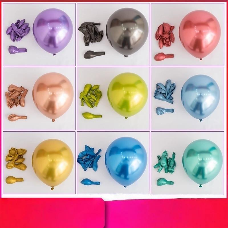 ลูกโป่งกลิตเตอร์ เมทัลลิก มุก ขนาด 10 นิ้ว thumbnail 7