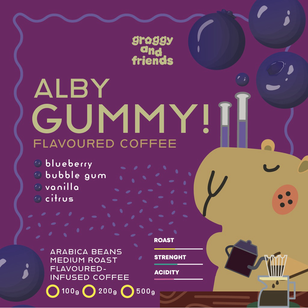 ALBY GUMMY! - เมล็ดกาแฟ Flavour Coffee groggy and friends