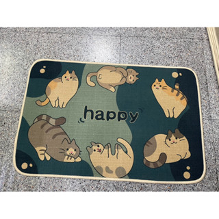 พรมเช็ดเท้ายางพาราลายมินิมอล