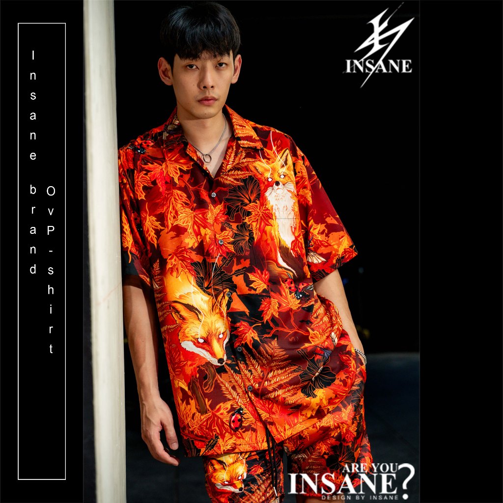 Oversizedshirt INSANE SUMMER HAZE จิ้งจอกสีส้ม