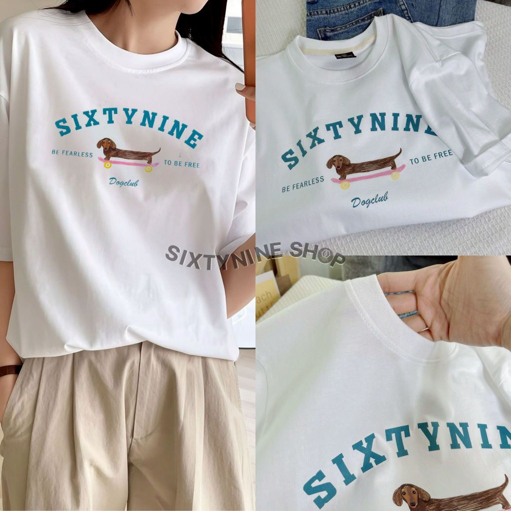 เสื้อยืดผ้าคอตตอน M-4XL พิมพ์ลาย " ดัชชุน " พร้อมส่ง