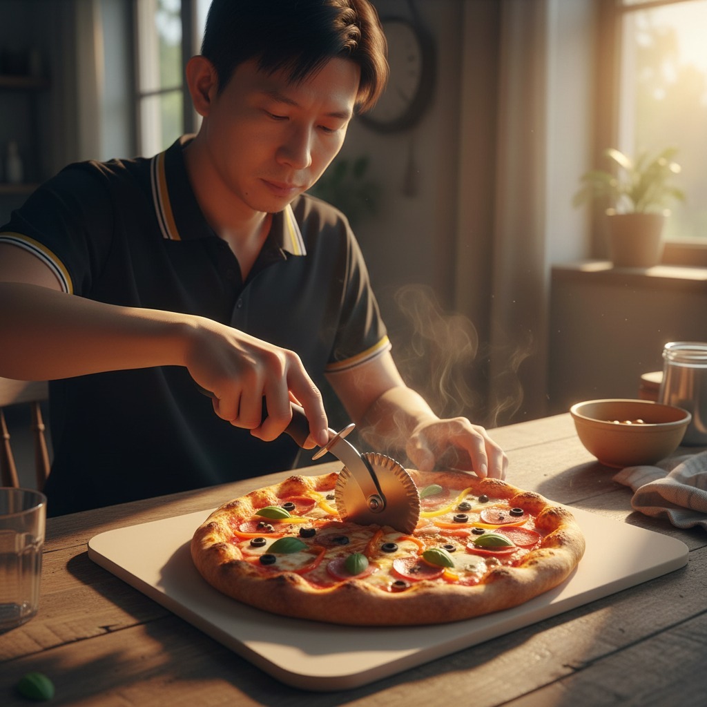 หินพิซซ่าเหลี่ยม   12x15 นิ้ว ( Pizza Stone )