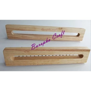 บล็อกไม้ถักผ้าพันคอ บล๊อกตะปู Easy Knitting Loom 16หลัก ตัวบล๊อกขัดเรียบ หัวเข็มตะปูกลมลื่นถักง่าย (ไม่รวมตะขอเกี่ยว)