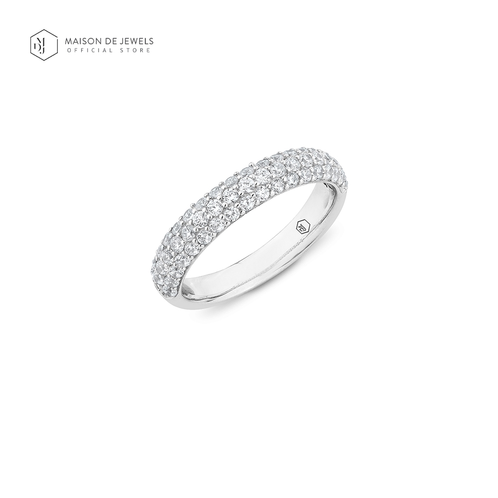 Maison de Jewels - Full Pave Ring แหวนเงิน โรสโกลด์ ทอง แหวนเพชร CZ แหวนดีไซน์