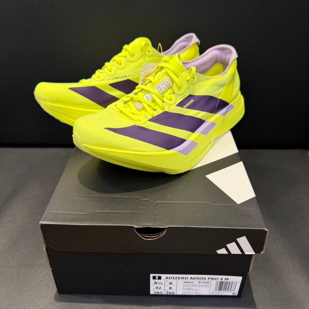 Adios Pro 4 ผู้ชาย สี เหลืองม่วง - รูปที่ 4