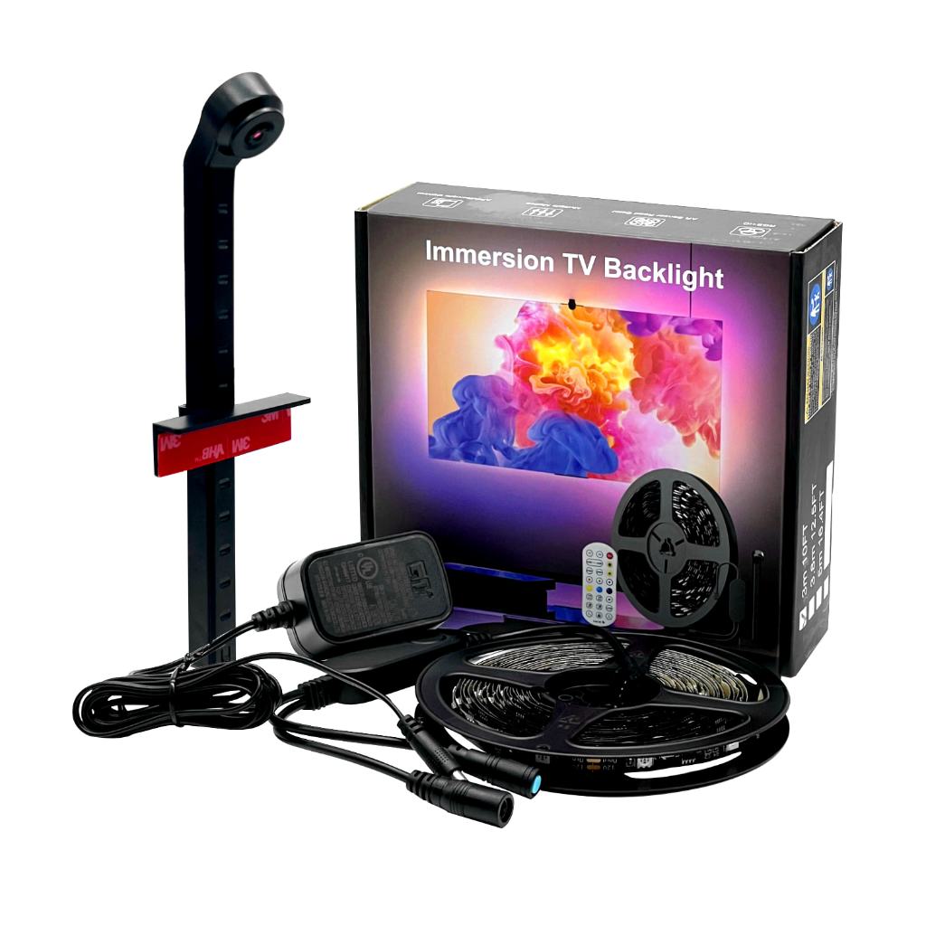 Immersion TV Backlight ไฟติดหลังทีวี 12V ใช้ได้กับ TV 32–85 นิ้ว RGB PIXEL