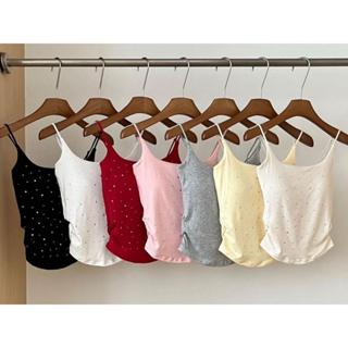 B-344 Blink top เสื้อสายเดี่ยวเพรช มีฟองน้ำในตัว มีบราซับใน