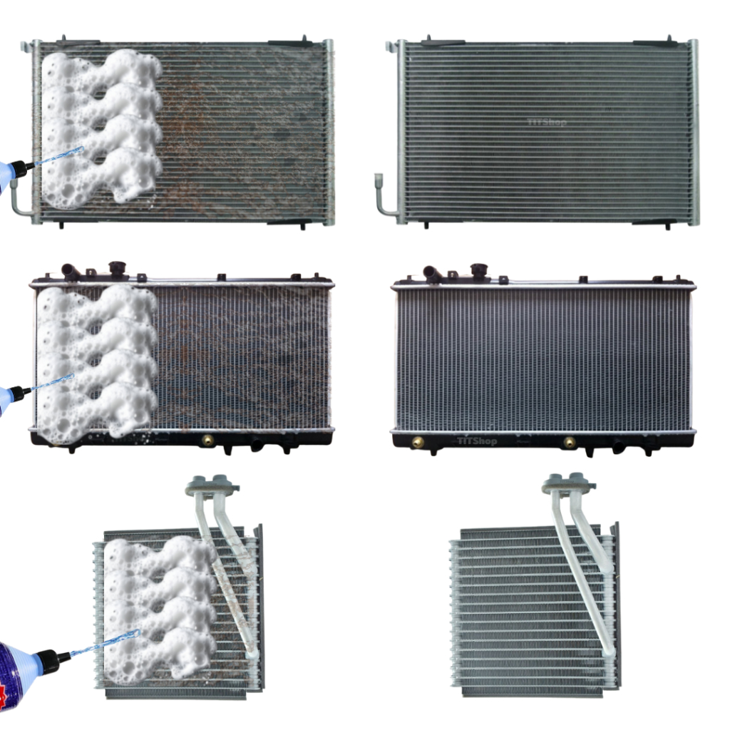 Super Cleaner น้ำยาล้างคอยล์แอร์  ทำความสะอาดคอยล์เย็น คอยล์ร้อน แอร์บ้าน แอร์รถ สูตรพร้อมใช้งาน 4 ขวด ขวดละ 1100 cc. - รูปที่ 2