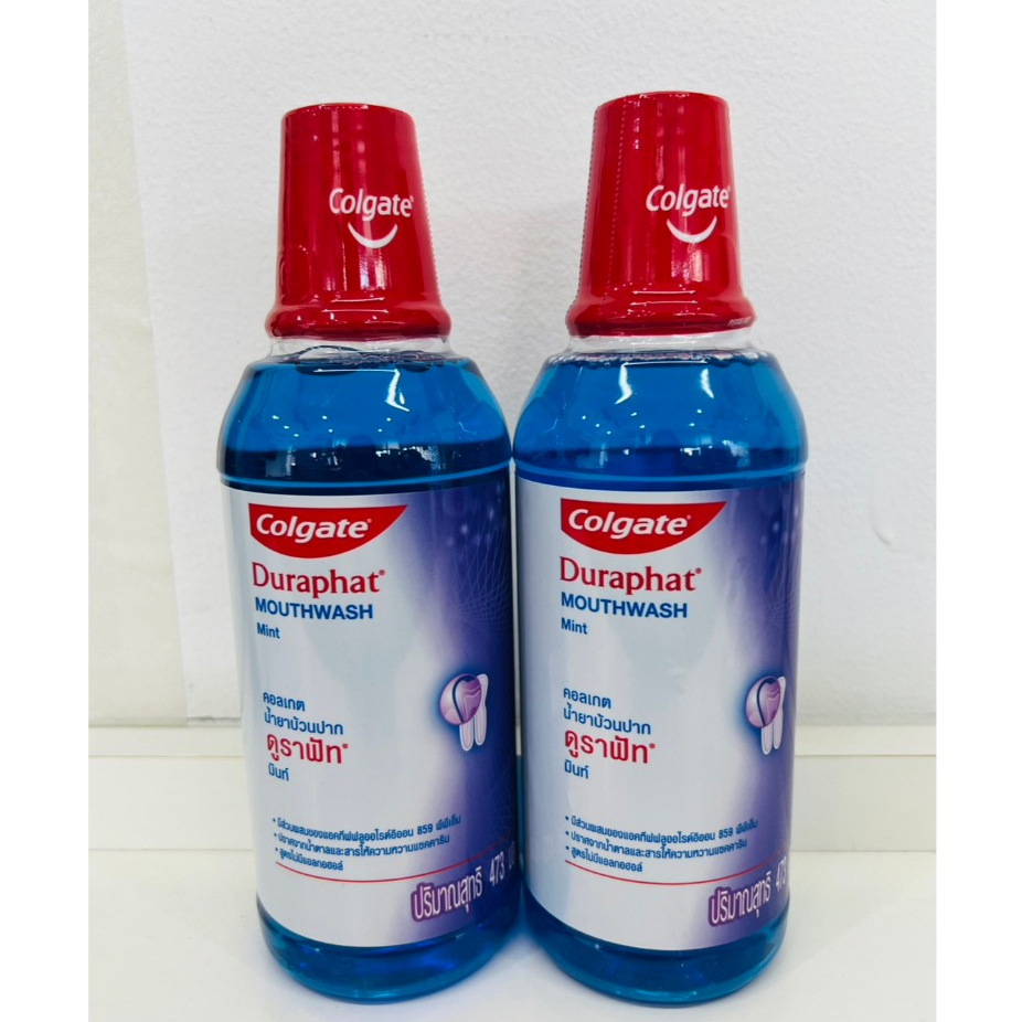 !!! NEW Lot 2027 น้ำยาบ้วนปาก Colgate Duraphat  Mint 473 ml. Colgate Duraphat  mouthwash