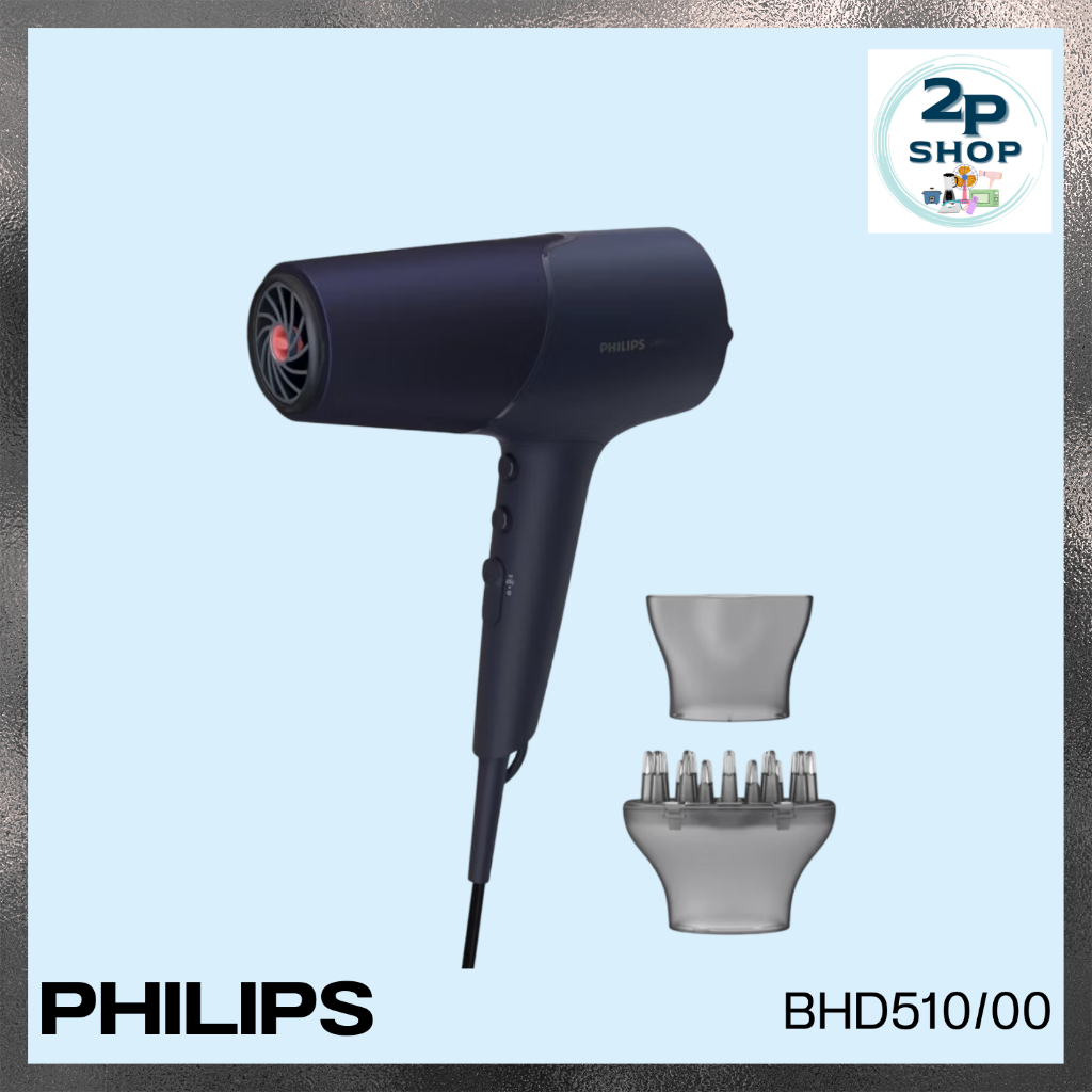 PHILIPS ไดร์เป่าผม 5000 Series รุ่น BHD510/00 BK