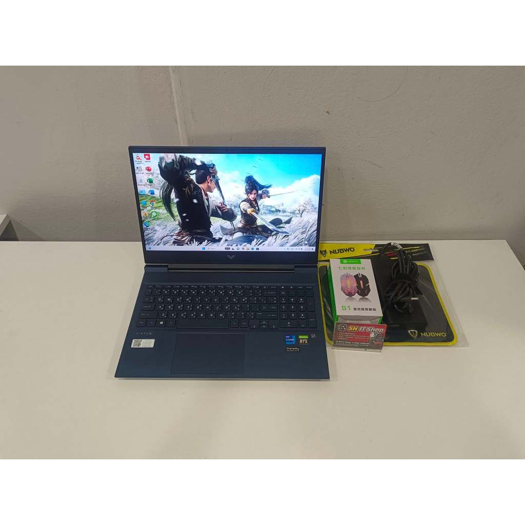HP Victus Gaming (มือสอง) สเปค Intel Core i7-11800H  RAM 8 GB SSD M.2 512 GB NVIDIA GeForce RTX 3050
