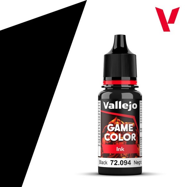 Vallejo Game Color Ink 72.094 Black 18 ml 8429551720946 (สี)
