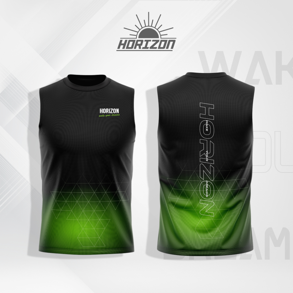 Horizon WAKE YOUR DREAM เสื้อกีฬา เสื้อวิ่ง แขนสั้น แขนกุด  Sport T-shirt and Sleeveless