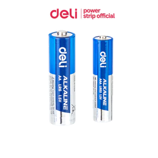 Deli ถ่านอัลคาไลน์ ถ่าน 1.5V ใหม่ ของแท้ ถ่านรีโมท AA / AAA Alkaline Battery