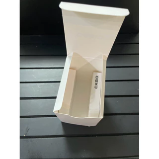 กล่องนาฬิกา CASIO สีขาว กล่องกระดาษมันเงา